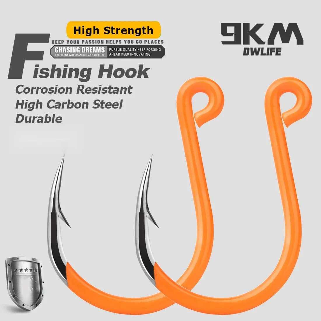 Ganchos de Pesca Substitutos Singulares para Iscas, 25-100 Pcs