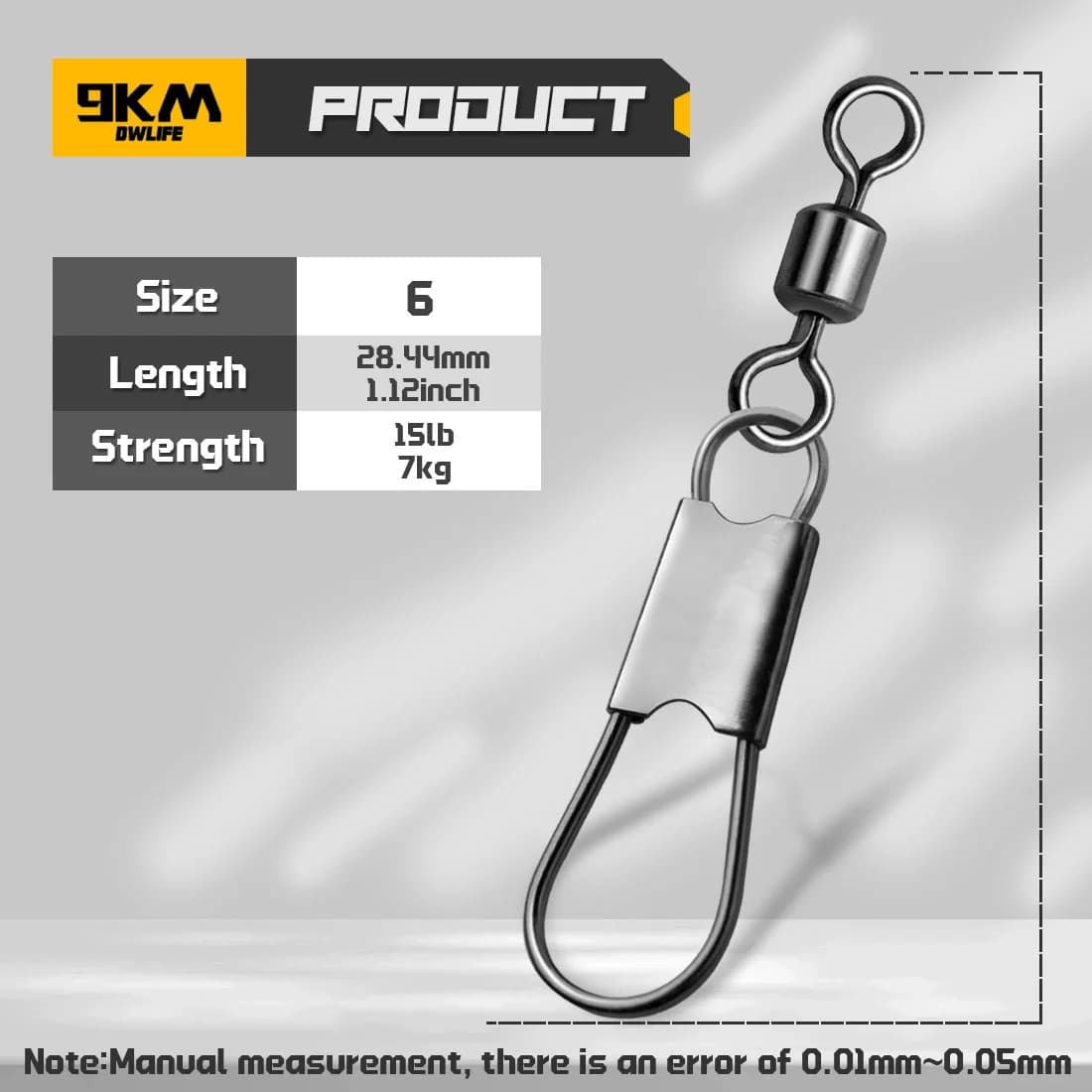 Giradores de Pesca com Snap Interlock, 50-200pcs