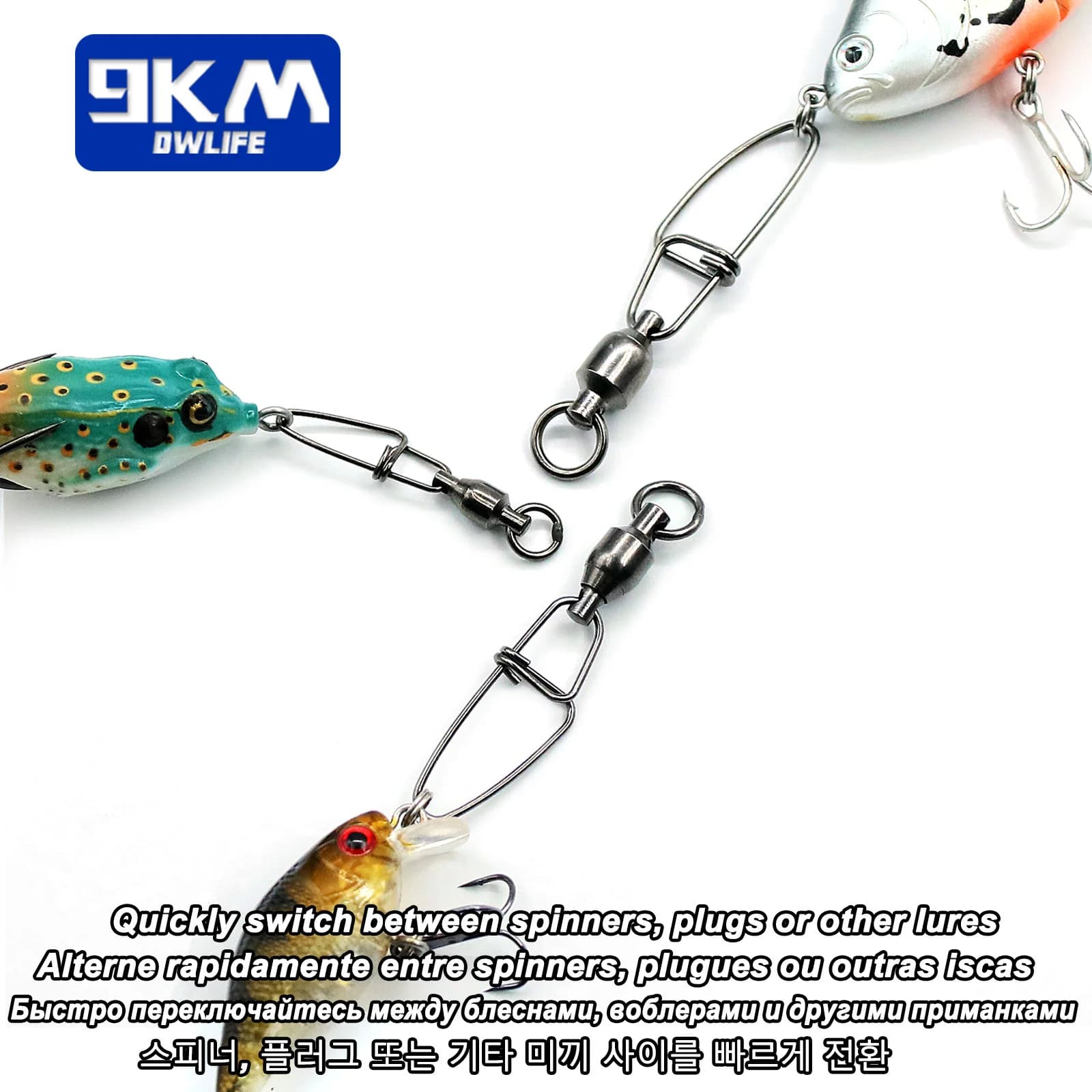 Giradores Snap com Rolamento Esférico 20-100Pcs