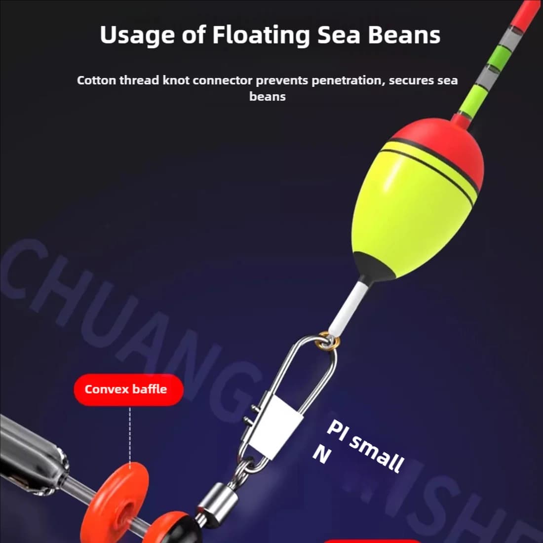 Conectores de Tubo para Boias de Pesca, 50-200 Peças