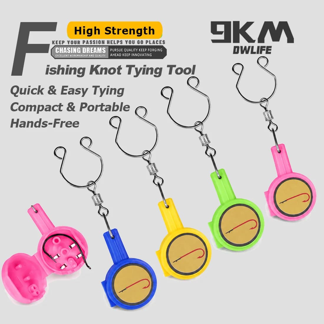 Kit de Ferramentas para Amarrar Nós de Fly Fishing 5pcs