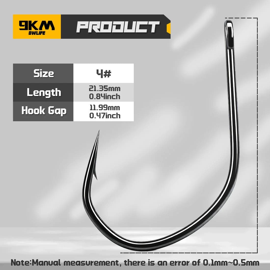 Anzóis Weedless Drop Shot para Wacky Worm, 50-200pcs