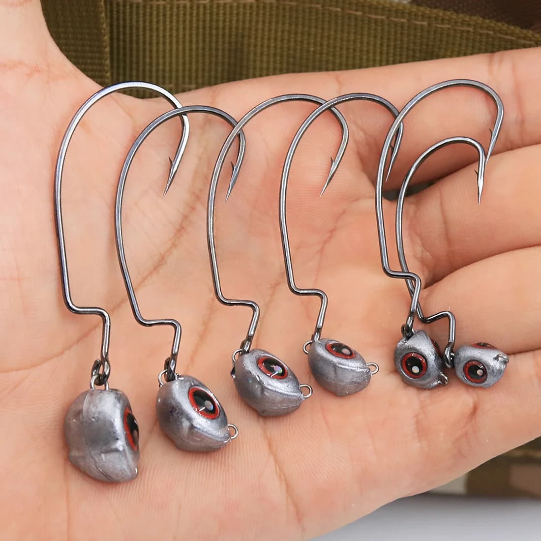 Anzóis Jig Head EWG para Swimbaits, Pacote de 10-20 peças
