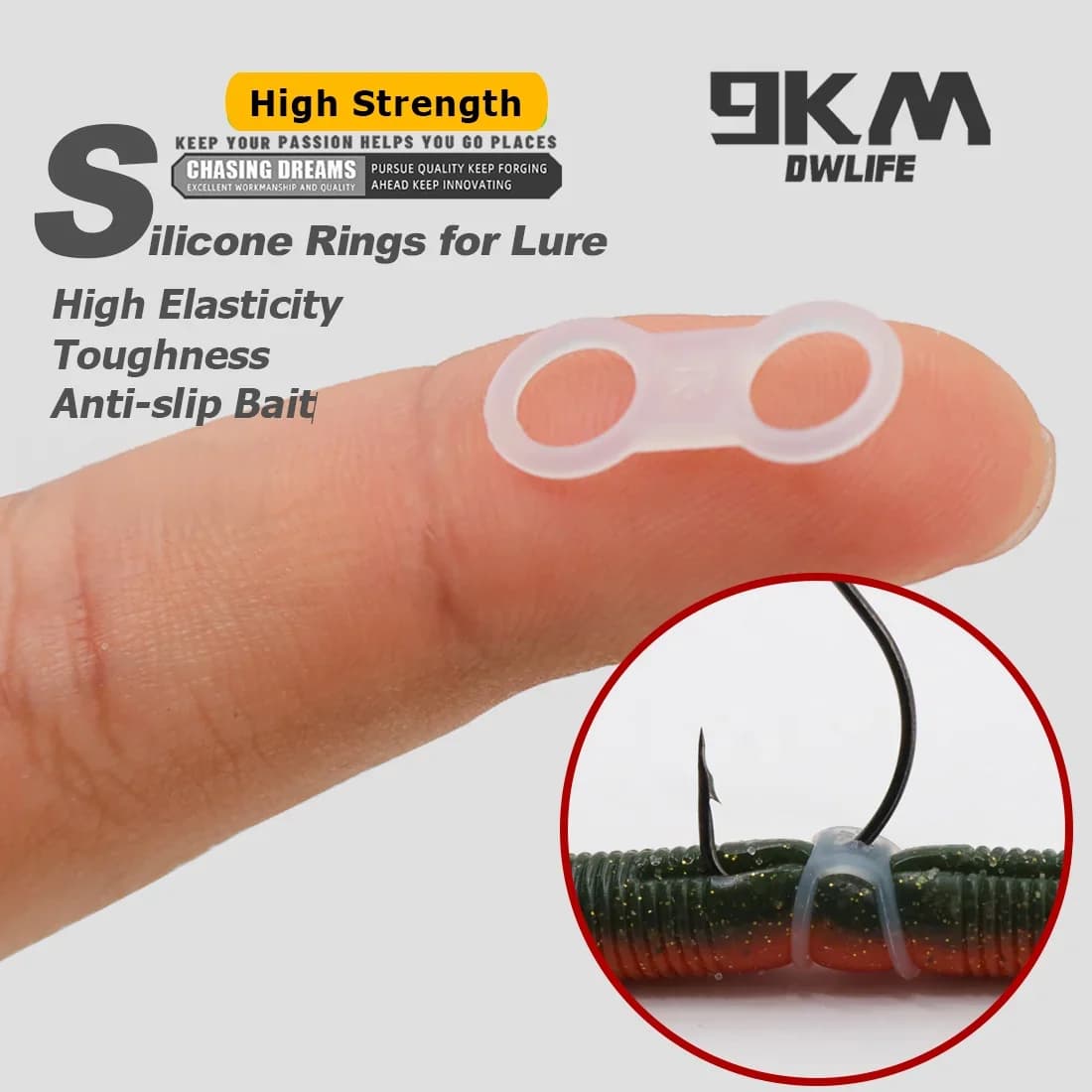 Anéis de Proteção em Silicone para Iscas Macias (30 Peças)