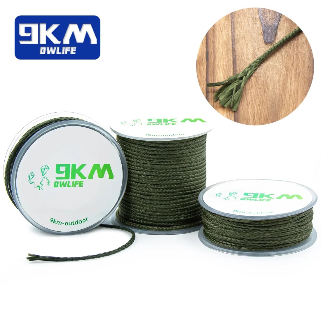 Corda Trançada de Kevlar para Camping, Redes e Pesca