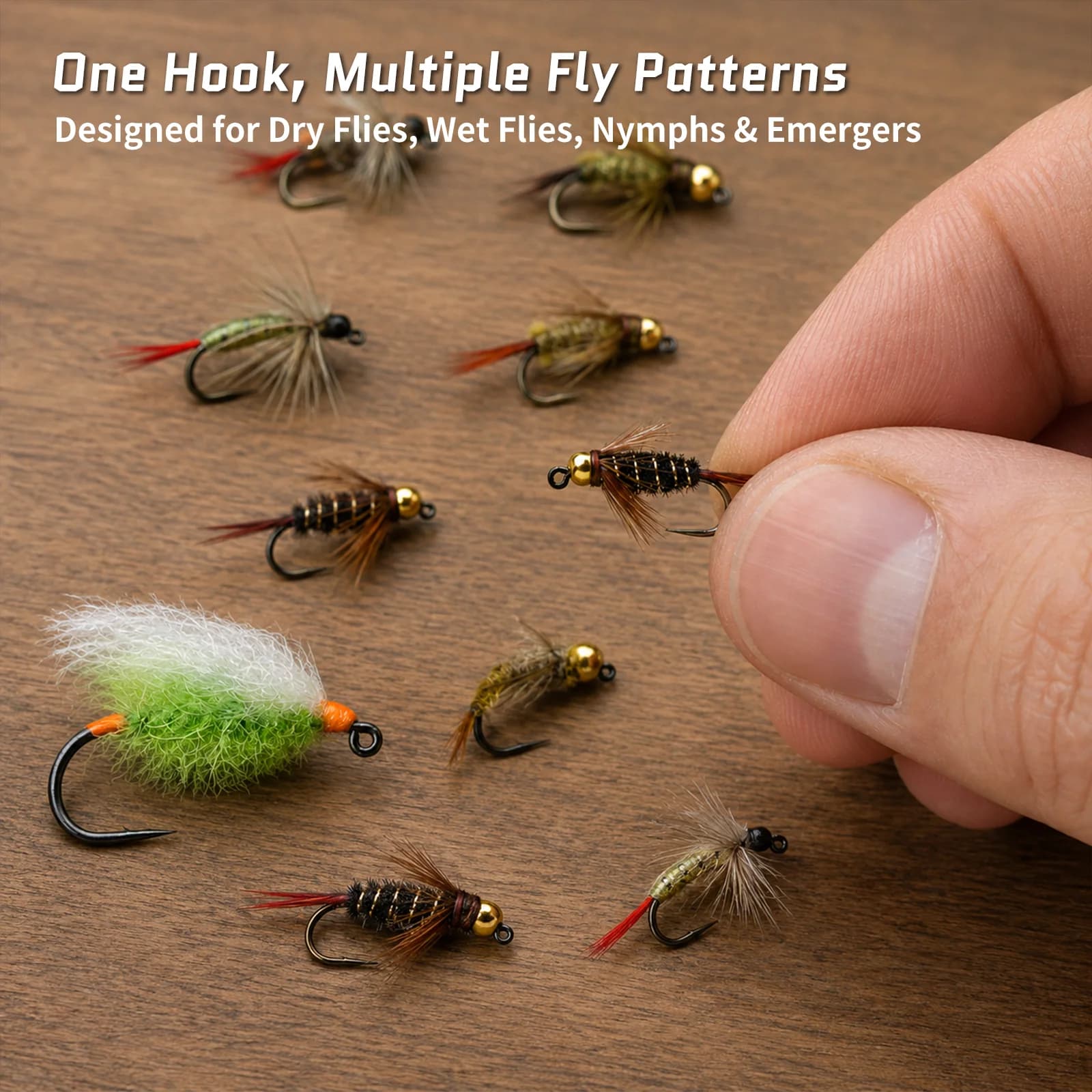 25-100Pcs Anzóis Jig Fly Wide-Gape sem Farpa